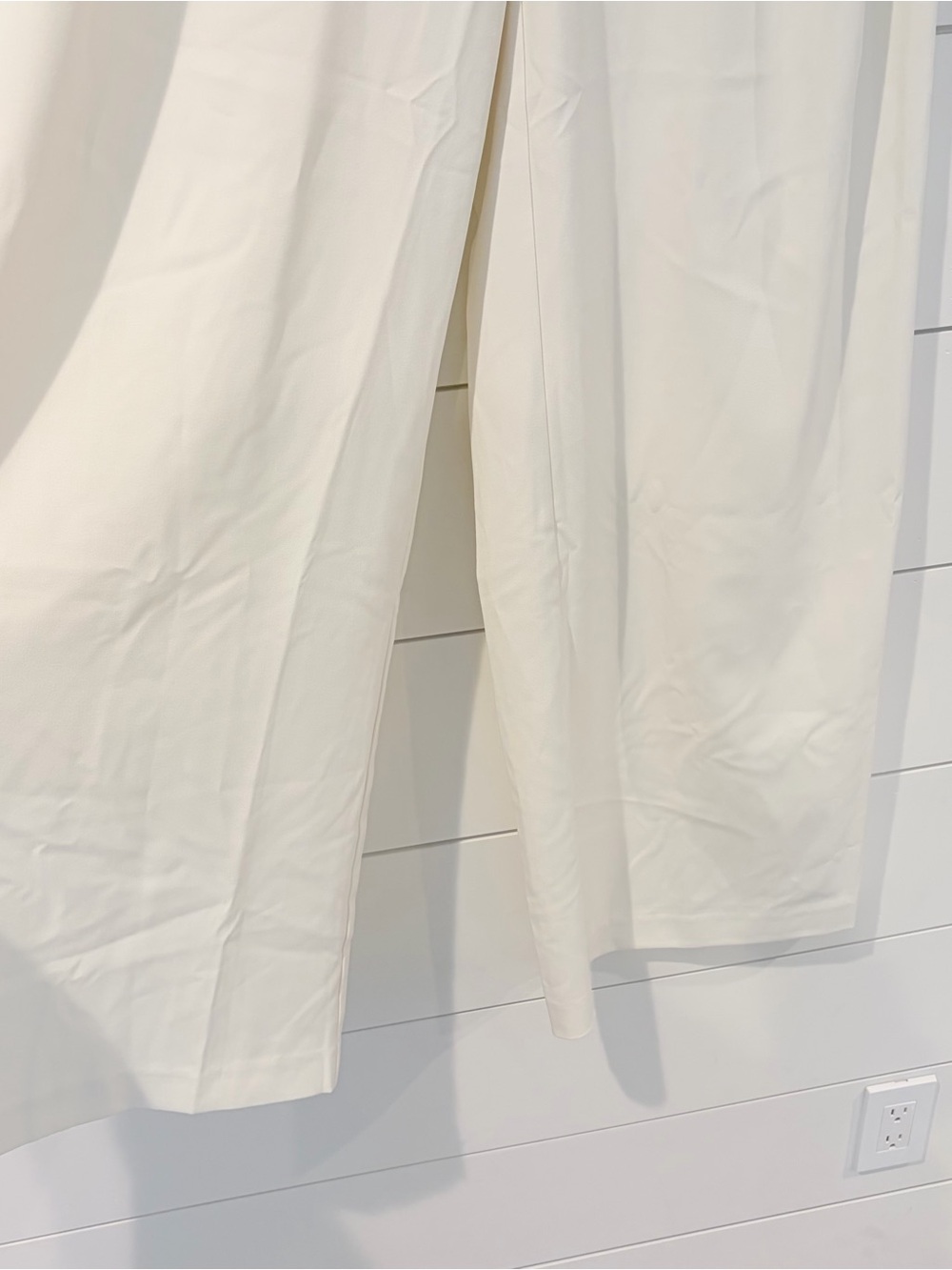 Commense White Wide Leg Trousers Old Money Quiet Luxury M Model Off Duty - Picture 4 of 12